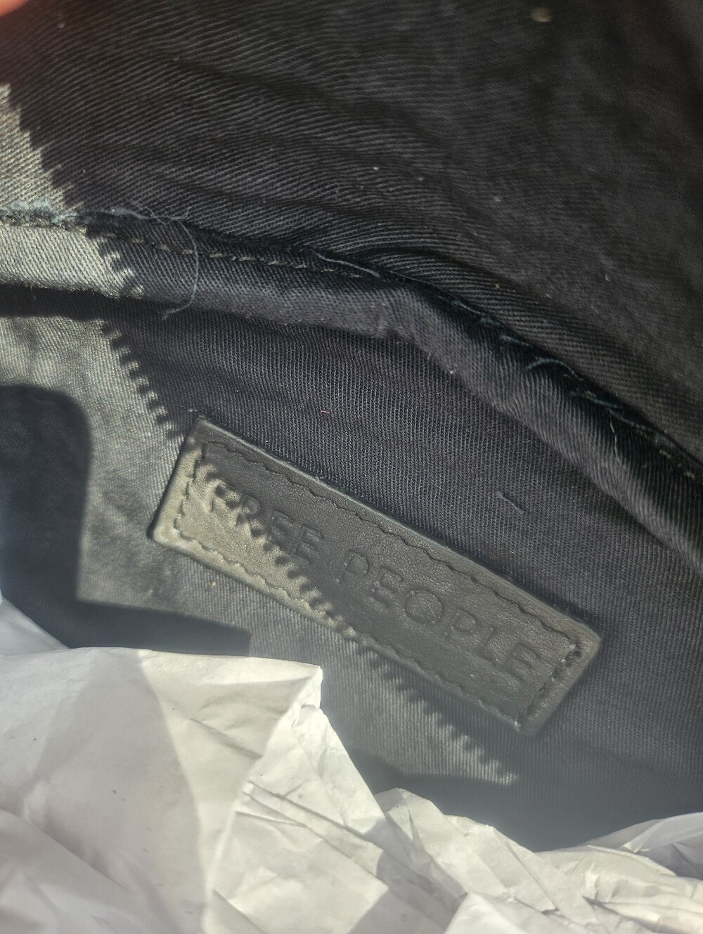 Free People Black Studded Leather Belt Bag Fanny Pack Shoulder Bag NWT - Picture 11 of 11